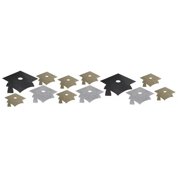 Glitter Graduation Cutouts, 5